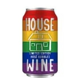 House Wine Rose Rainbow Bubbles California Can 355mL NV