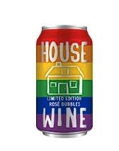 House Wine Rose Rainbow Bubbles California Can 355mL NV