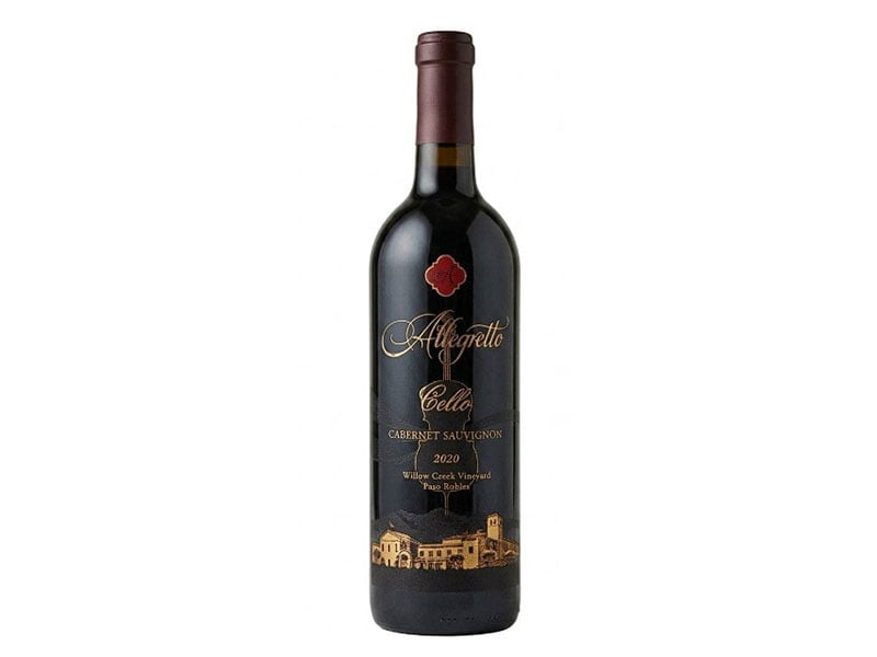 Allegretto Cello Cabernet Sauvignon Willow Creek Paso Robles California 2020