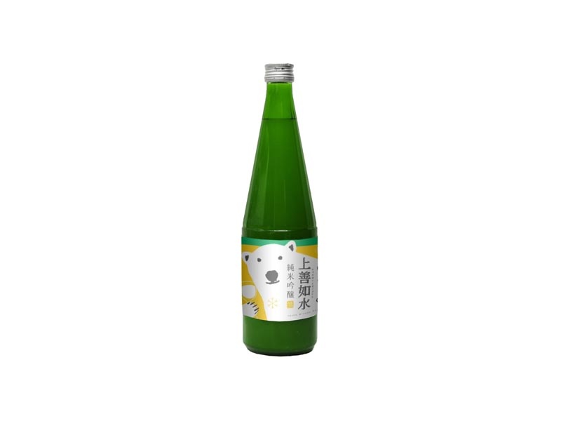 Shirataki Jozen Mizuno Gotoshi Junmai Ginjo Nigori White Bear Cloudy Sake Japan NV