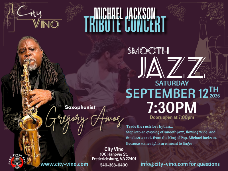 Music Band: Smooth Jazz with Gregory Amos, Michael Jackson Tribute Concert