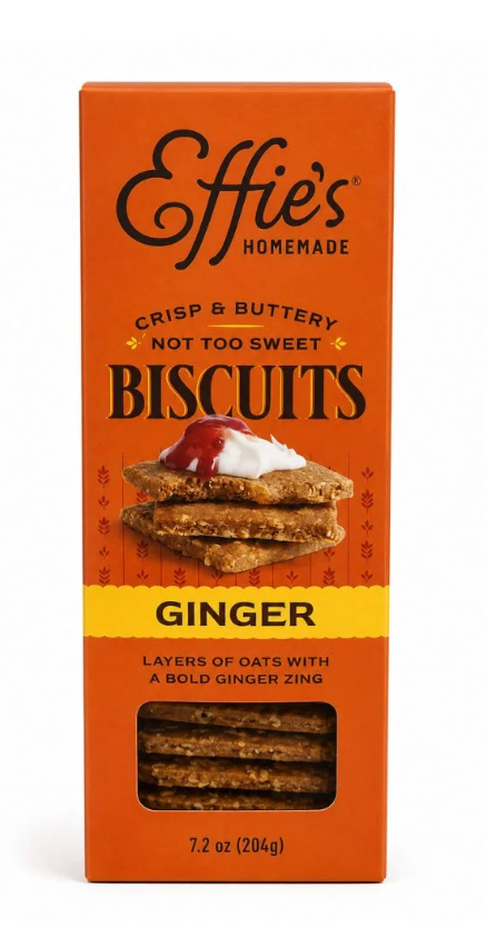 Cracker -  Effie's Ginger Biscuit Retail Box