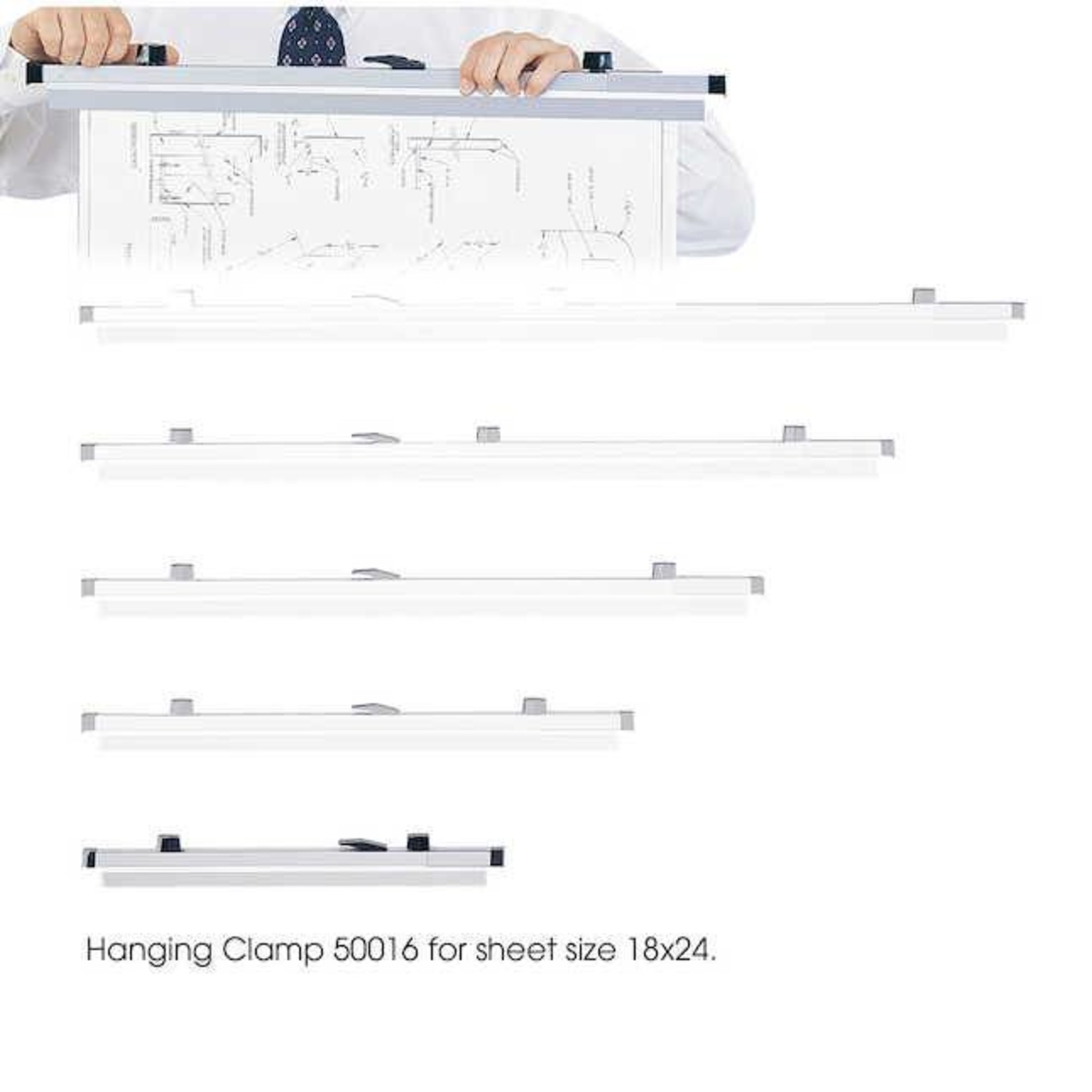 SAFCO BINDER CLAMP 36 INCH (Planhold - Safco)