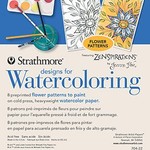 Strathmore Artist Papers 5" x 7" Flowers Designs for Watercoloring 8 Design Pad