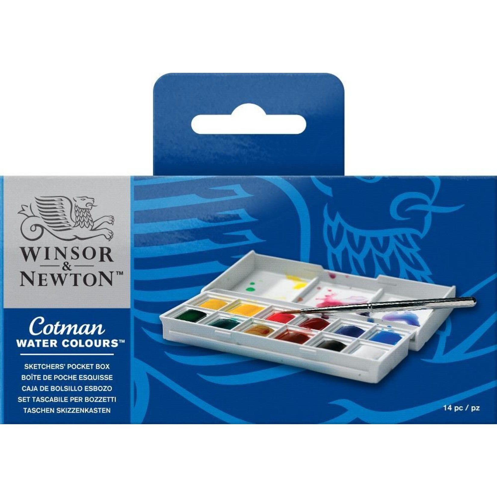 WINSOR NEWTON COTMAN SKETCHERS POCKET BOX SET/12 HALF PANS    WIN-0390640