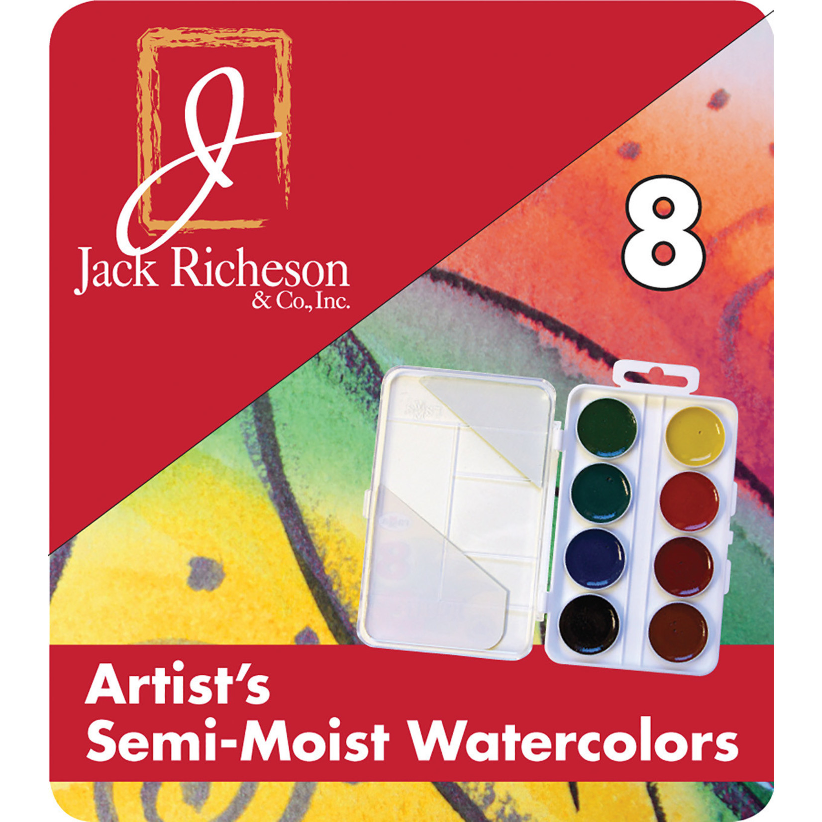 JACK RICHESON RICHESON ARTIST'S SEMI MOIST WATERCOLOUR SET/8