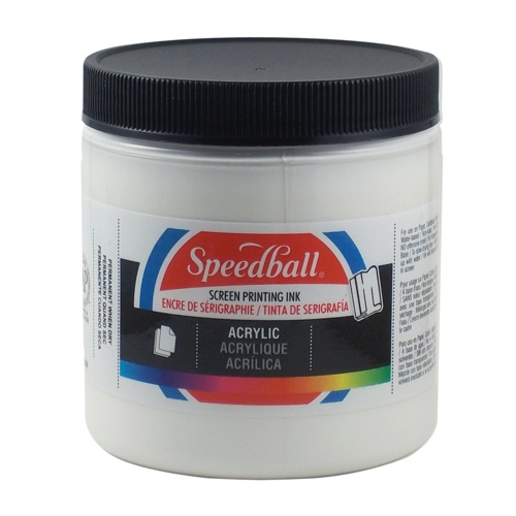 SPEEDBALL INC SPEEDBALL ACRYLIC SCREEN PRINTING INK WHITE 8OZ