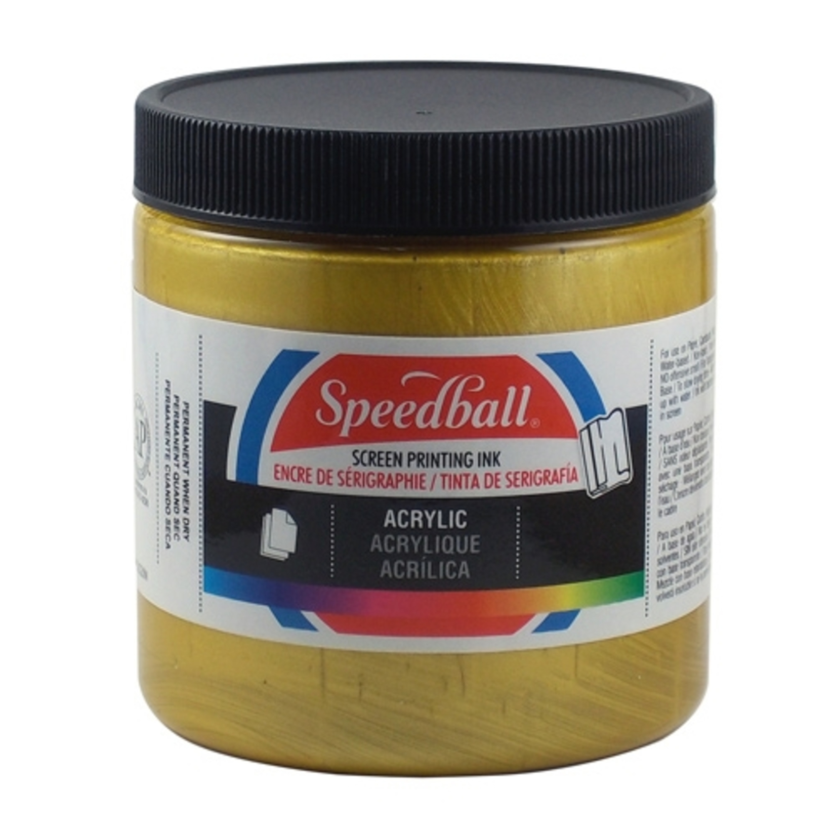 SPEEDBALL INC SPEEDBALL ACRYLIC SCREEN PRINTING INK GOLD 8OZ