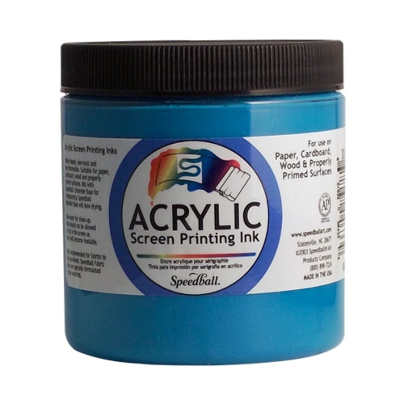 SPEEDBALL INC SPEEDBALL ACRYLIC SCREEN PRINTING INK PEACOCK BLUE 8OZ
