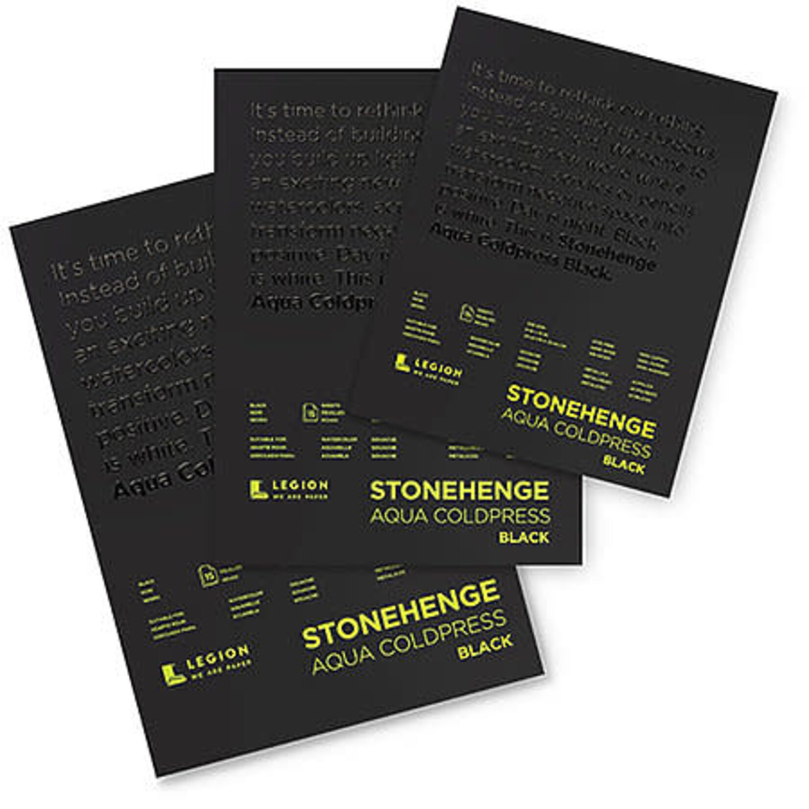 STONEHENGE AQUA COLDPRESS BLACK 9X12