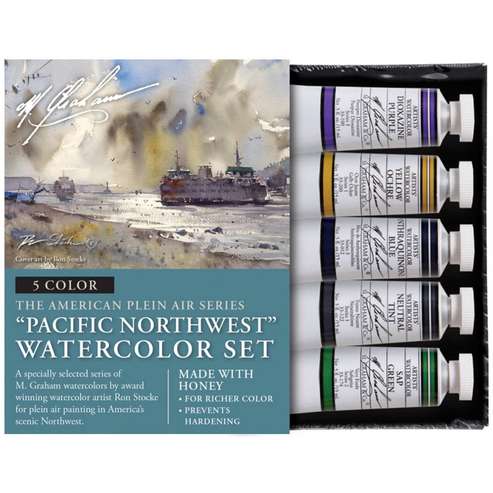 M GRAHAM M GRAHAM WATERCOLOUR SET/5 PACIFIC NORTHWEST