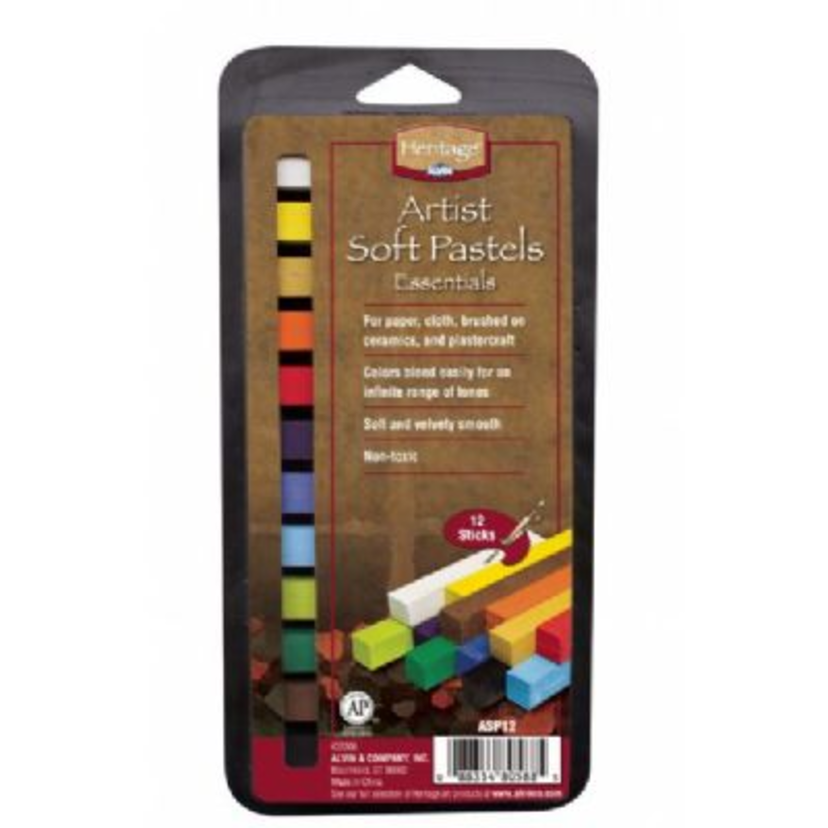 ALVIN HERITAGE ARTS ARTIST SOFT PASTEL SET/12 ESSENTIAL