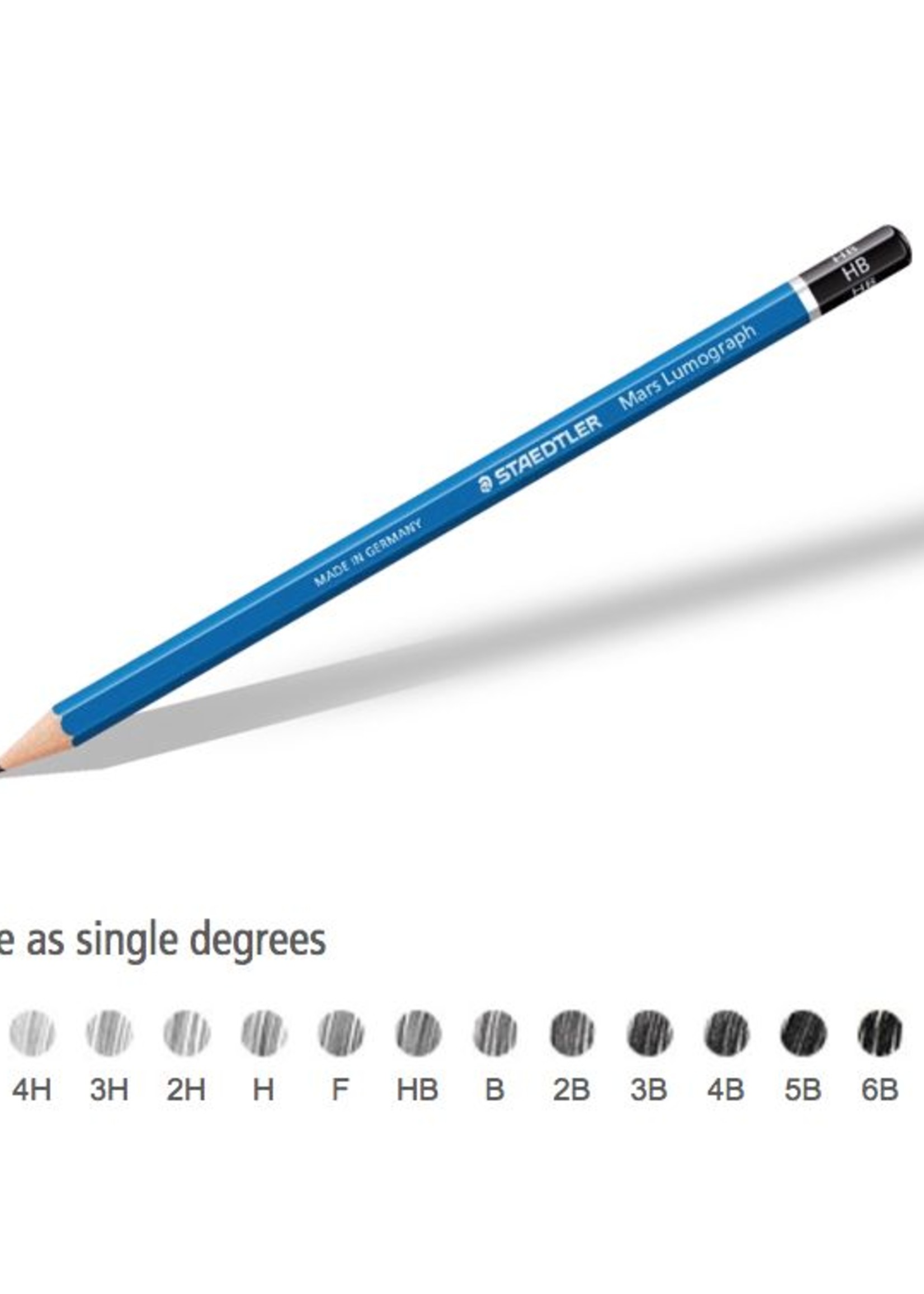 Staedtler Staedtler Mars Lumograph Pencil 2b Colours Artist Supplies