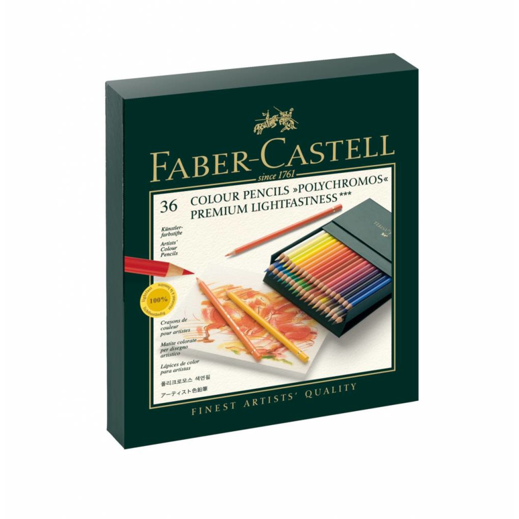 FABER CASTELL POLYCHROMOS PENCIL SET/36 STUDIO BOX    FAC-110038