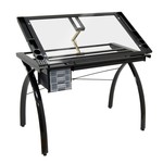 STUDIO DESIGNS FUTURA CRAFT STATION BLACK W/ CLEAR GLASS