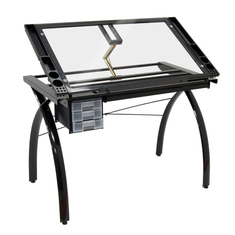 STUDIO DESIGNS FUTURA CRAFT STATION BLACK W/ CLEAR GLASS - Colours ...