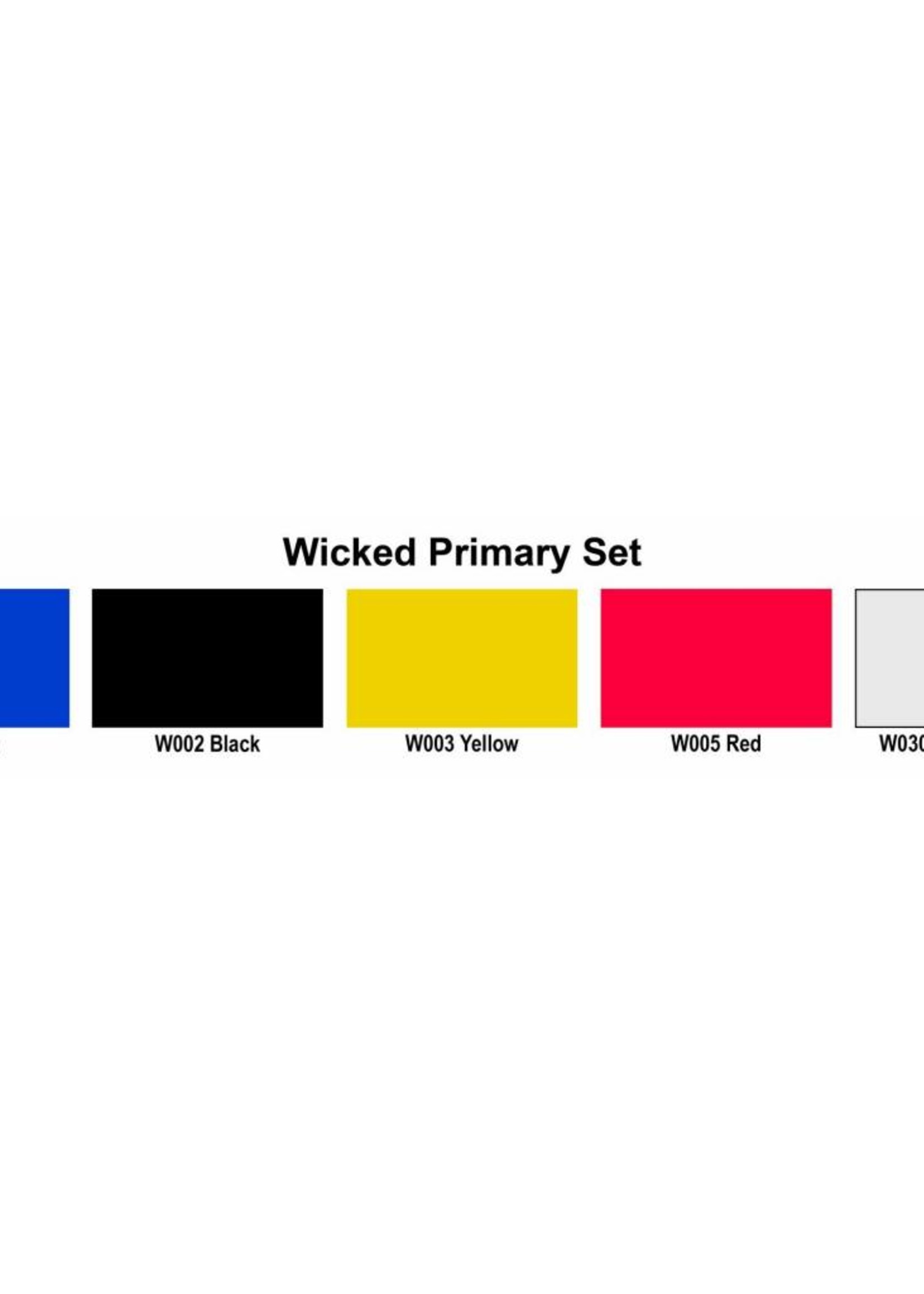 CREATEX WICKED COLOR PRIMARY SET/6 Colours Artist Supplies