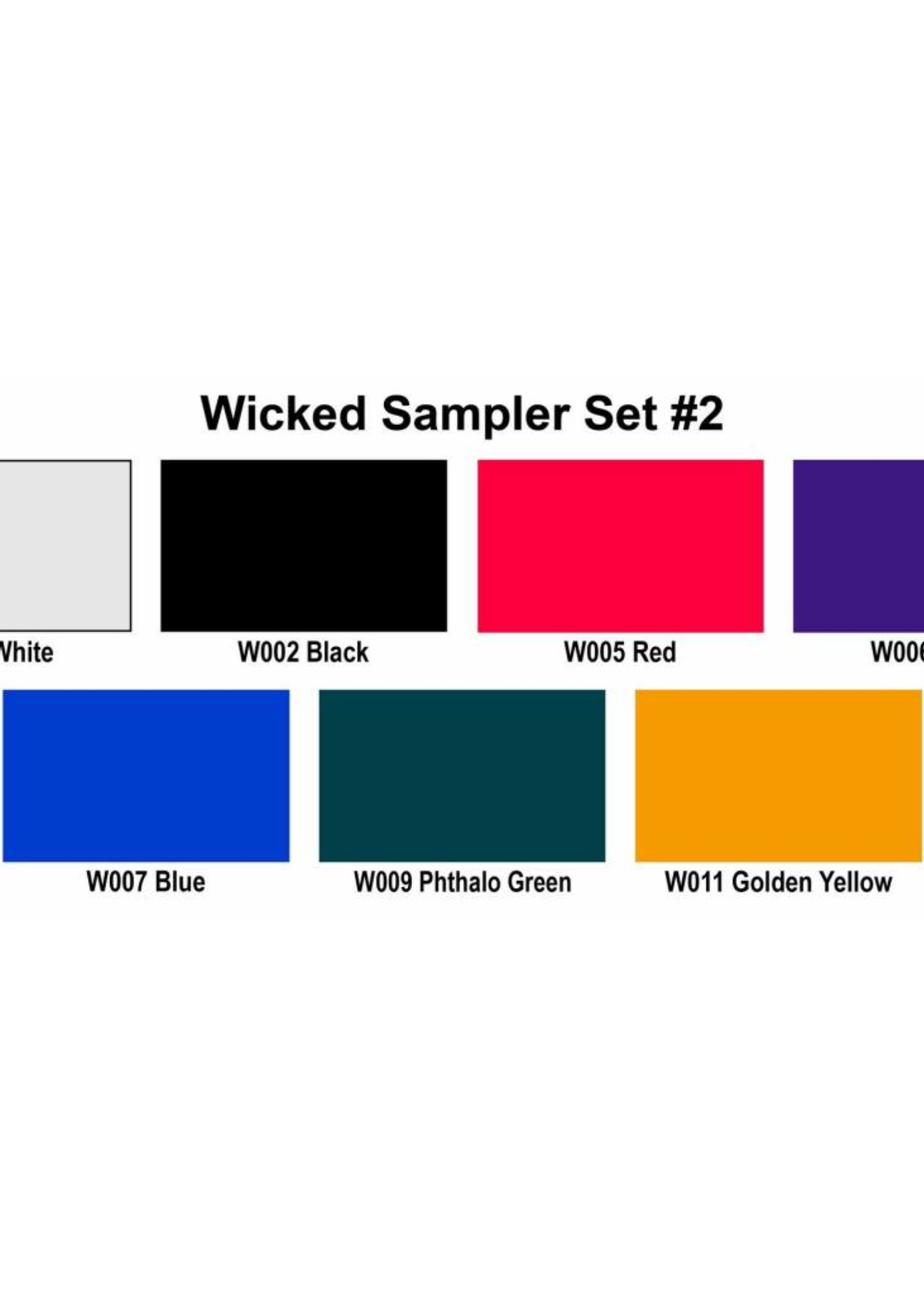 CREATEX WICKED COLOR SAMPLER SET 2 SET/8 Colours Artist Supplies