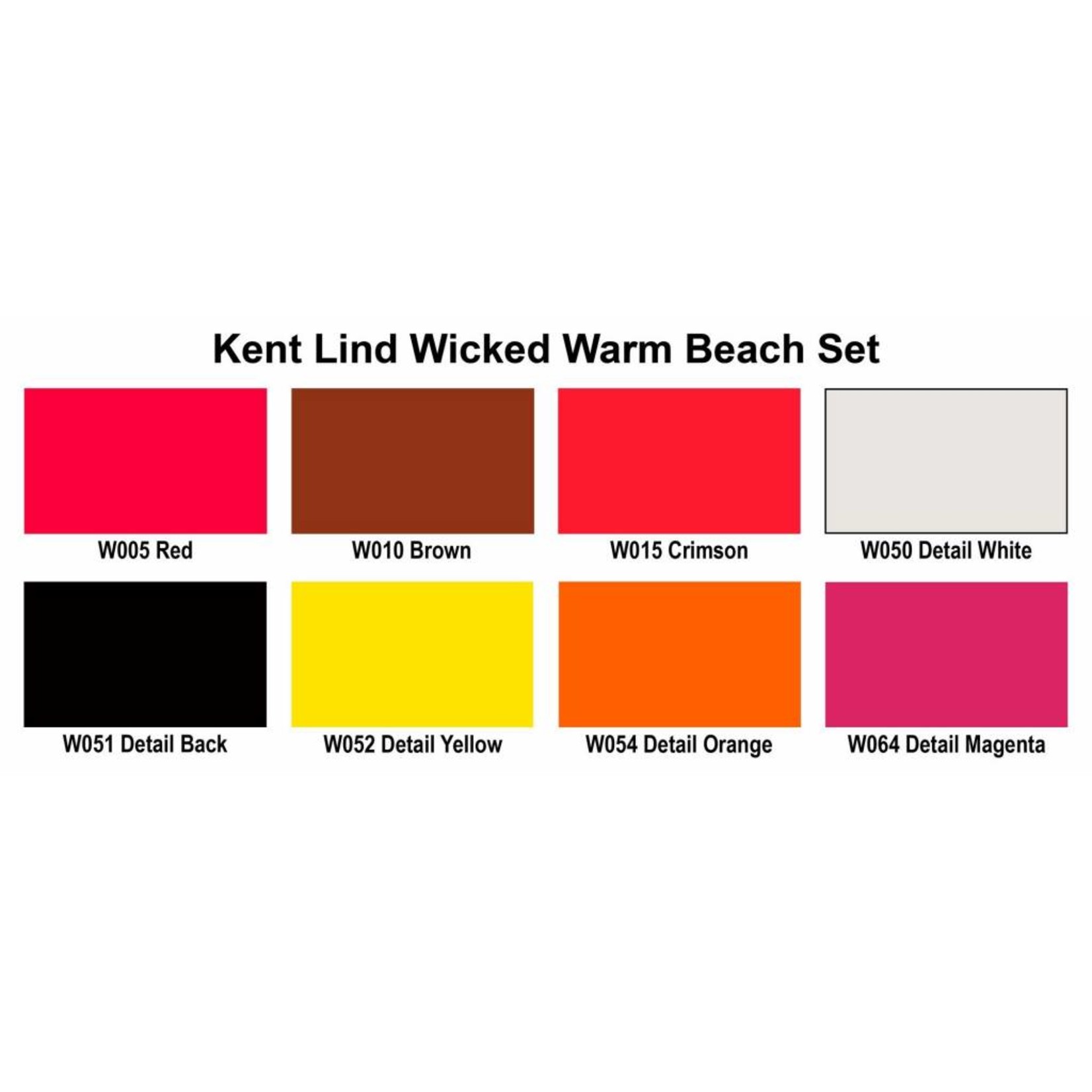 CREATEX WICKED COLOR KENT LIND WICKED WARM BEACH SET/8