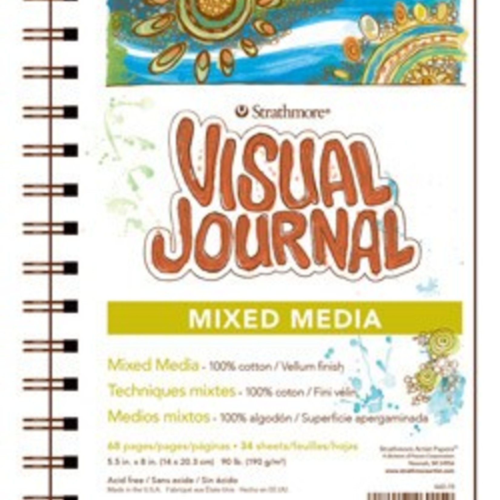 STRATHMORE STRATHMORE VISUAL JOURNAL MIXED MEDIA 5.5X8 Colours Artist