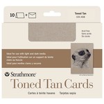 STRATHMORE STRATHMORE TONED TAN CARDS WITH ENVELOPES 5X7
