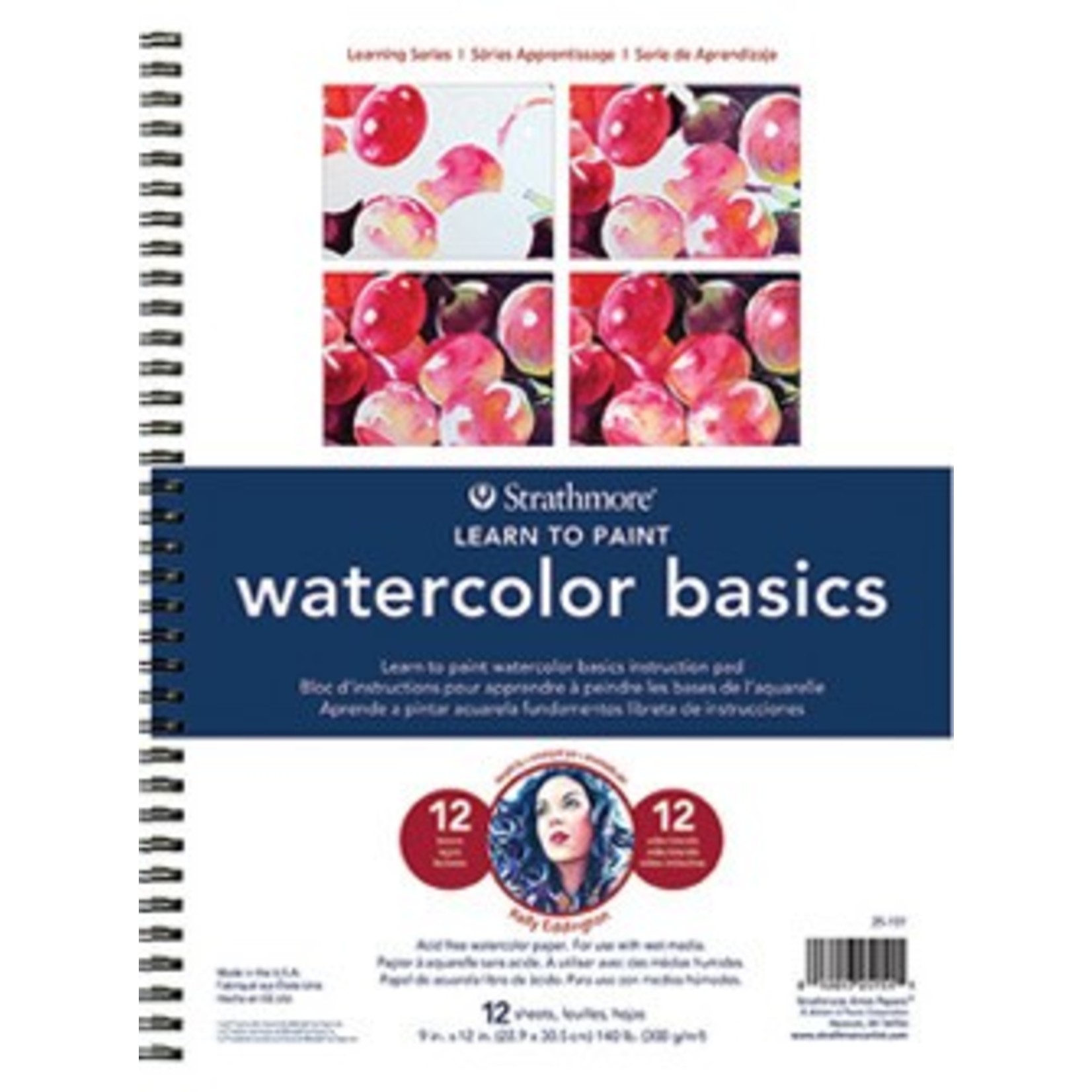 STRATHMORE STRATHMORE LEARNING SERIES LEARN TO PAINT WATERCOLOUR BASICS 9X12 COIL BOUND    025-151