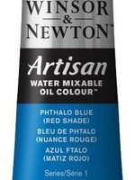 WINSOR NEWTON ARTISAN WATER MIXABLE OIL COLOUR PHTHALO BLUE  RED SHADE  37ML