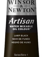 WINSOR NEWTON ARTISAN WATER MIXABLE OIL COLOUR LAMP BLACK 37ML