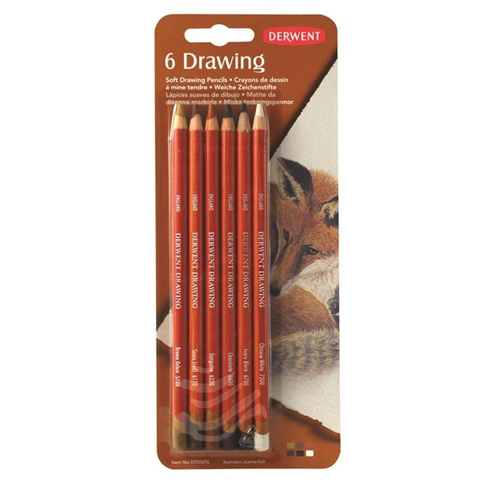 DERWENT DERWENT DRAWING PENCILS SET/6