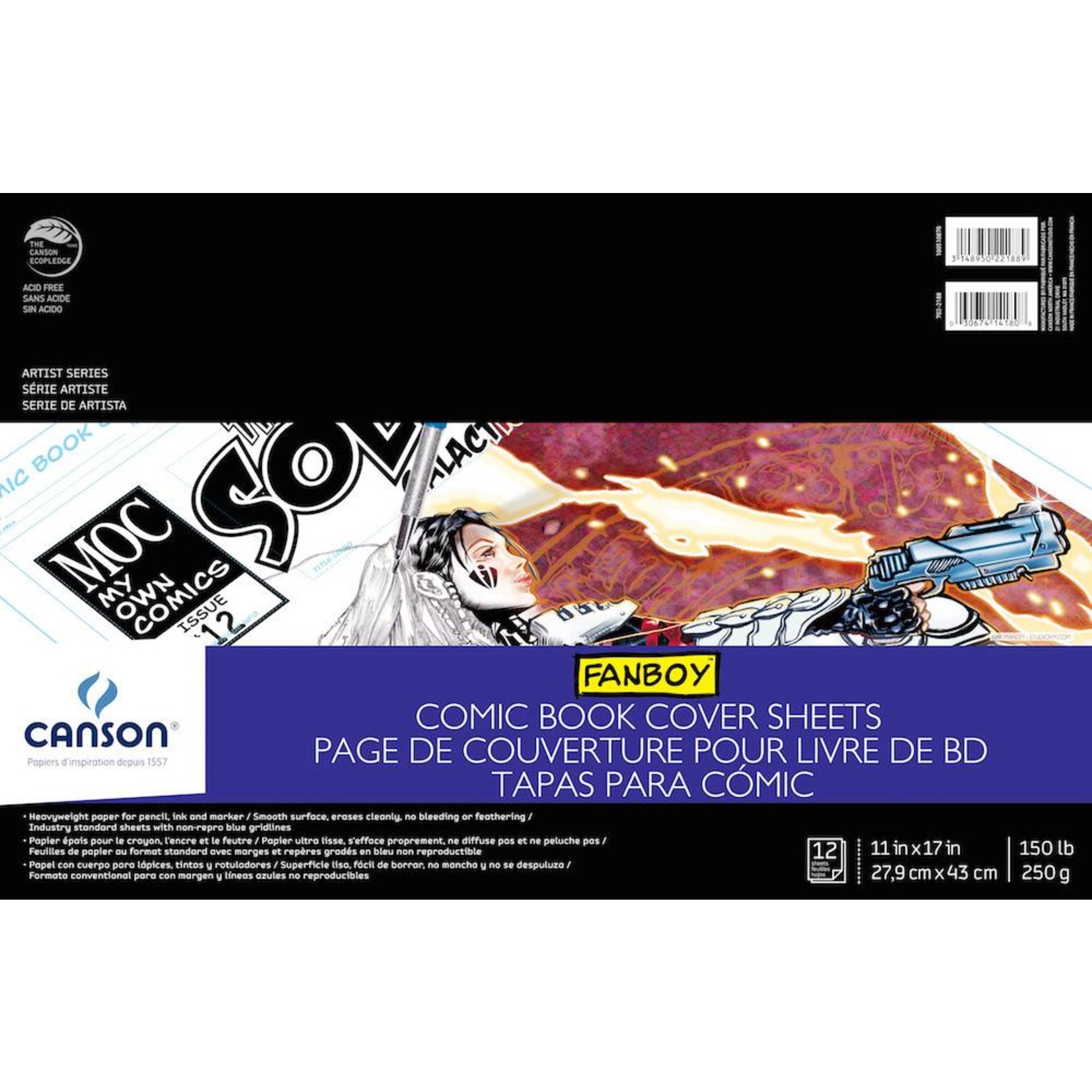 CANSON CANSON ARTIST SERIES COMIC BOOK COVER SHEETS 11X17 12/SHT    CAN-100510870