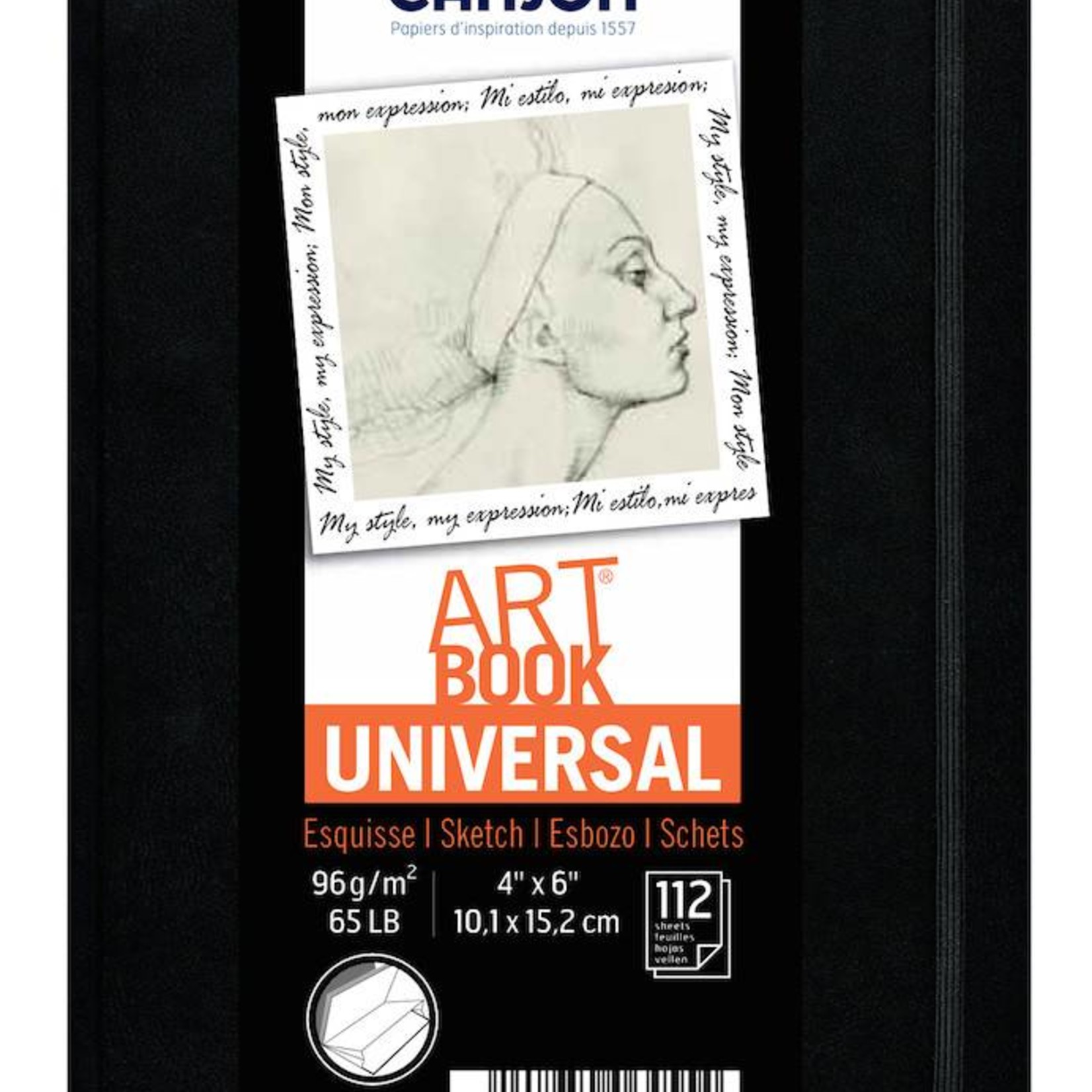 CANSON CANSON UNIVERSAL ART BOOK 4X6 65LB  112/SHT    CAN-200006455