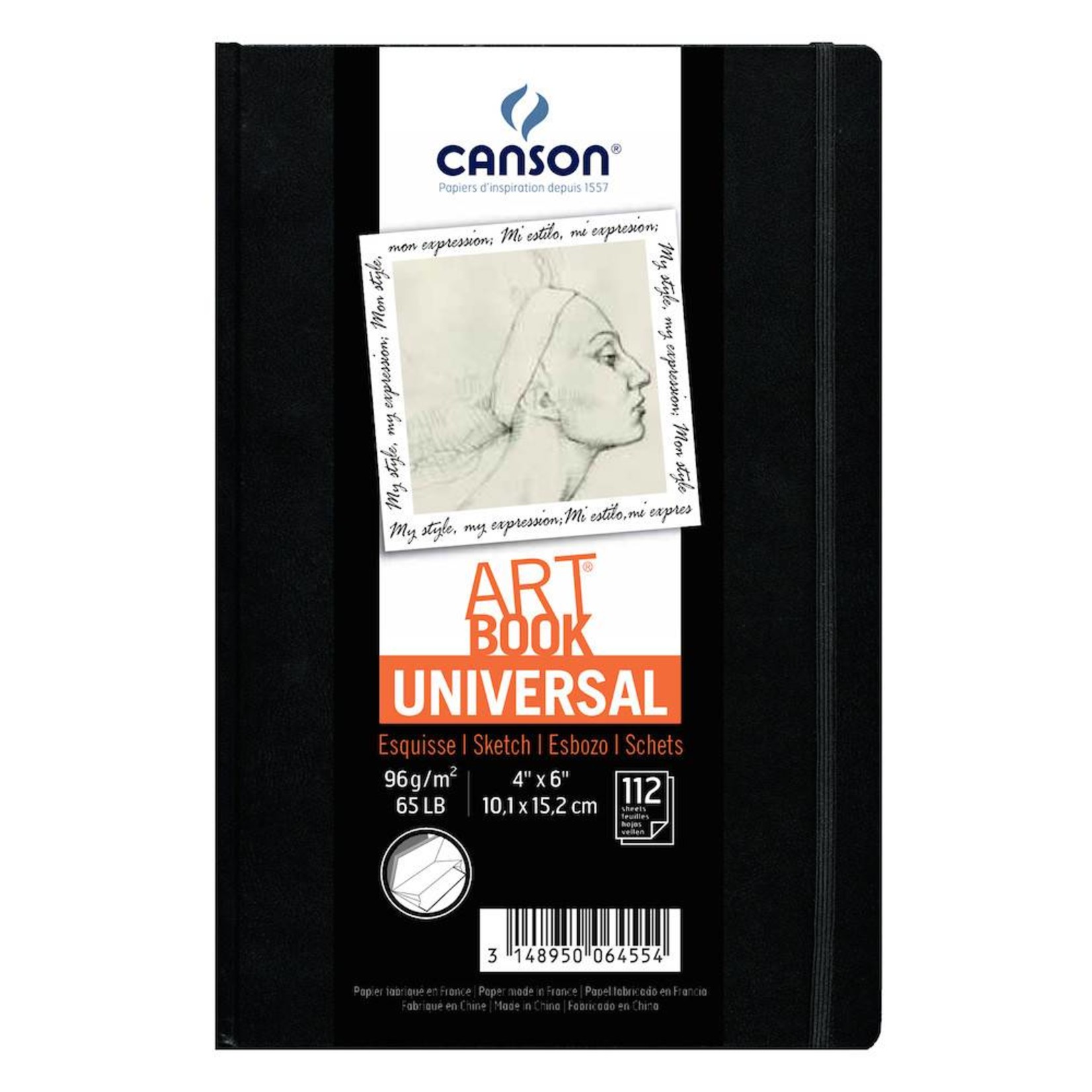 CANSON CANSON UNIVERSAL ART BOOK 4X6 65LB  112/SHT    CAN-200006455