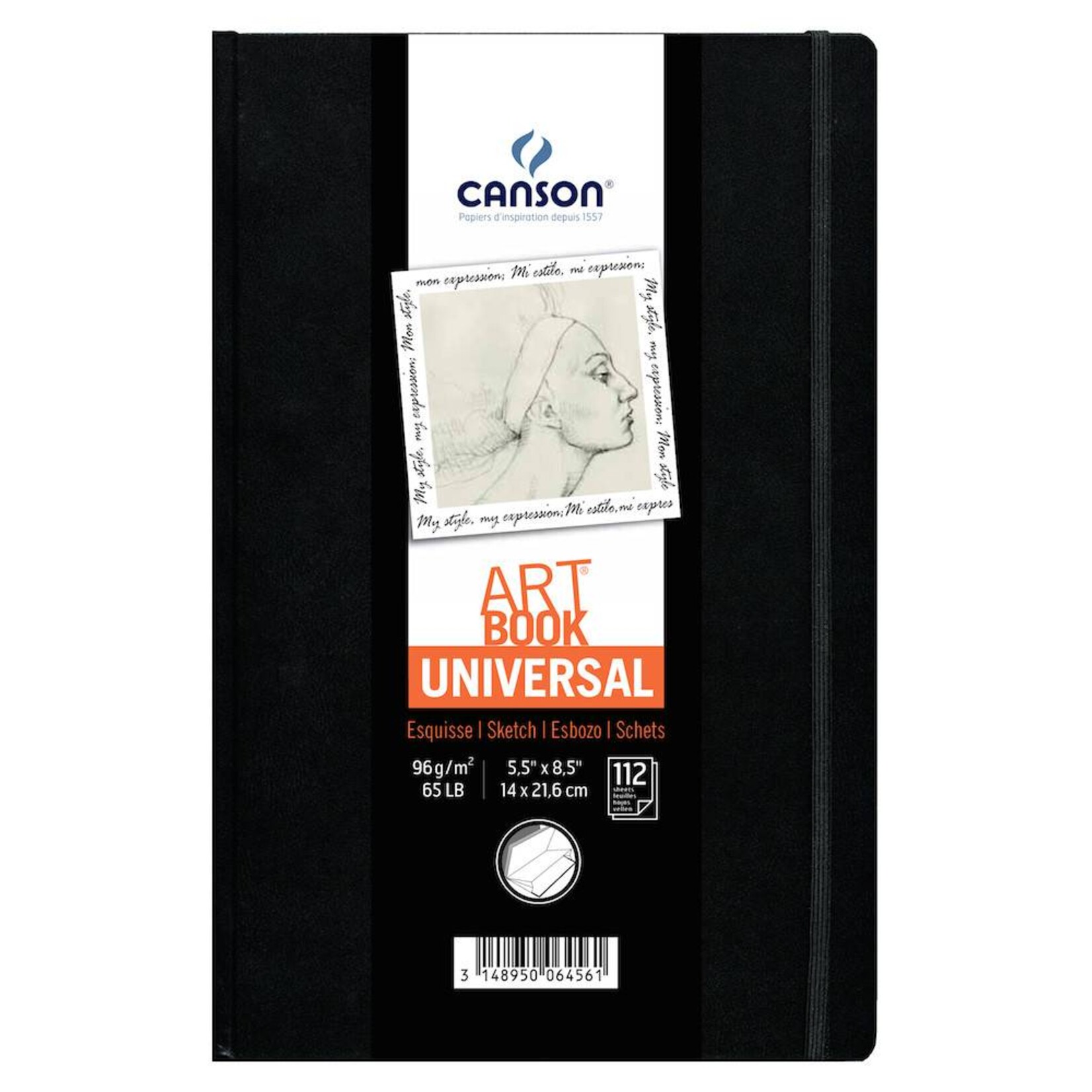 CANSON CANSON UNIVERSAL ART BOOK 5.5X8.5 65LB  112/SHT    CAN-200006456