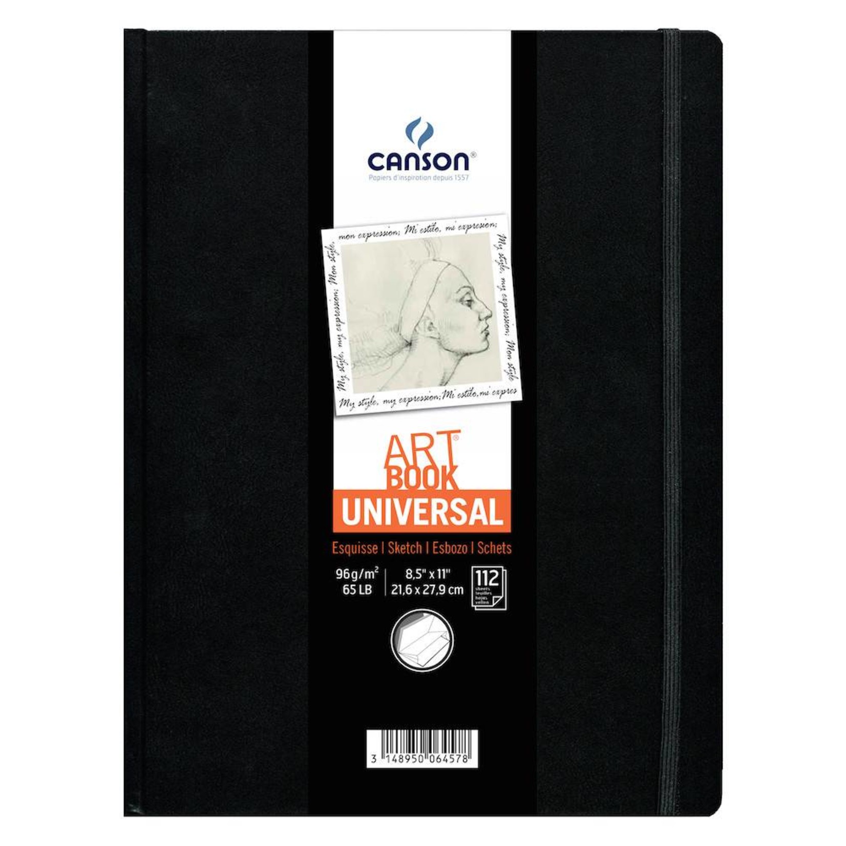 CANSON CANSON UNIVERSAL ART BOOK 8.5X11 65LB  112/SHT    CAN-200006457