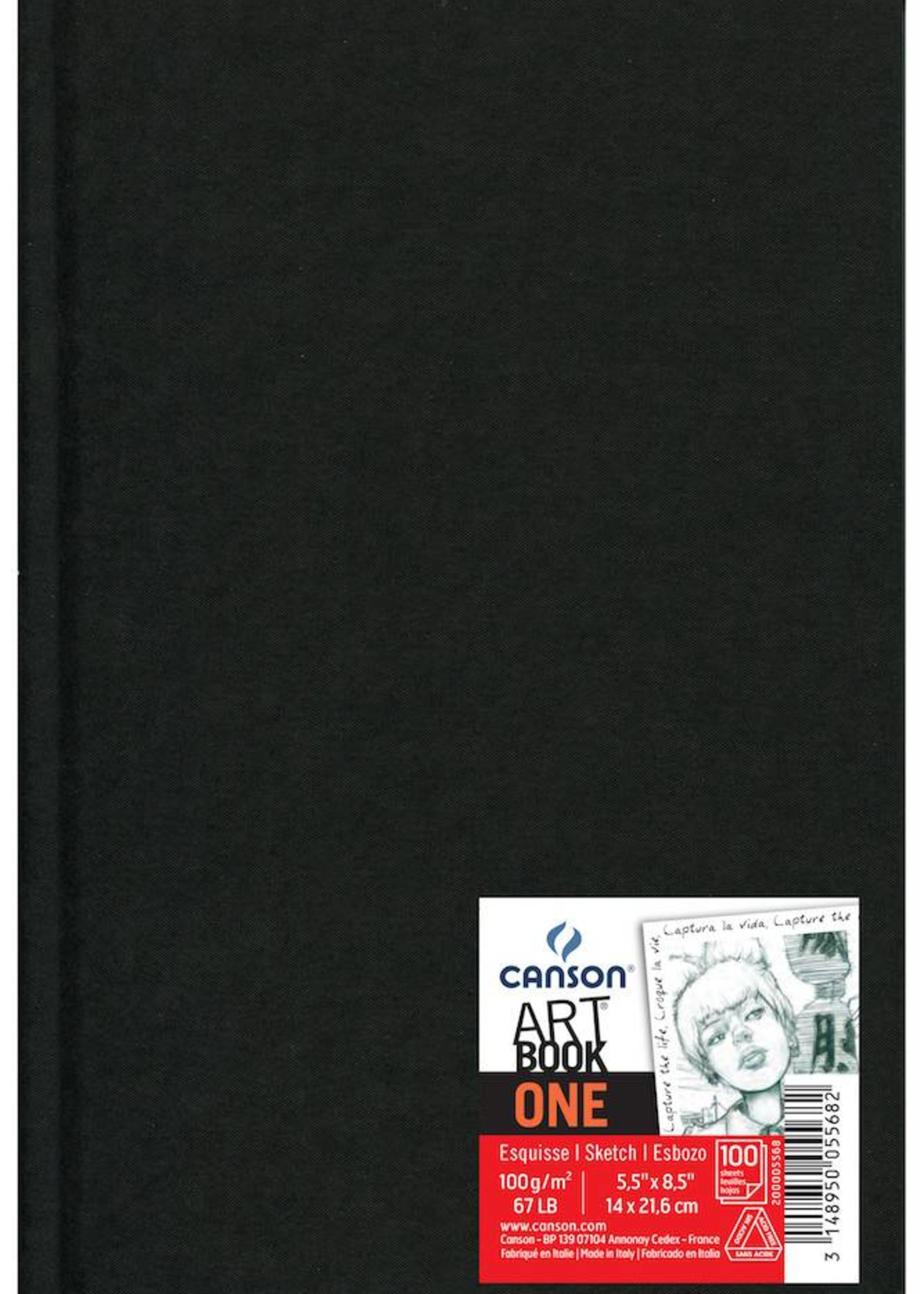 CANSON CANSON ART BOOK ONE 5.5X8.5 67LB HARDBOUND  100/SHT    CAN-200005568