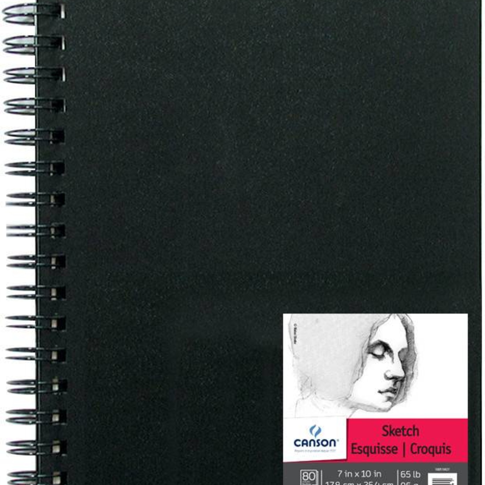 CANSON CANSON ARTIST SERIES SKETCH BOOK 7X10 65LB SIDE COIL  80/SHT    CAN-100510427