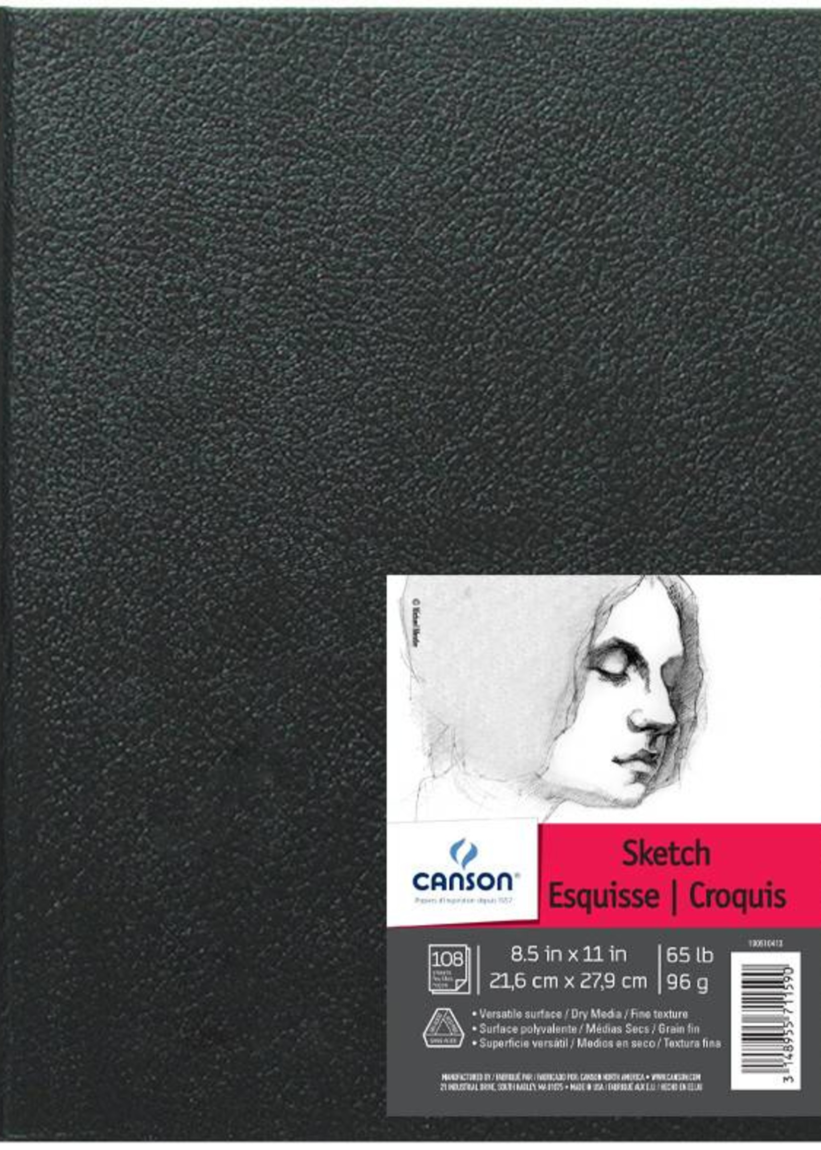 CANSON CANSON ARTIST SERIES SKETCH BOOK 8.5X11 65LB HARDBOUND  108/SHT    CAN-100510413