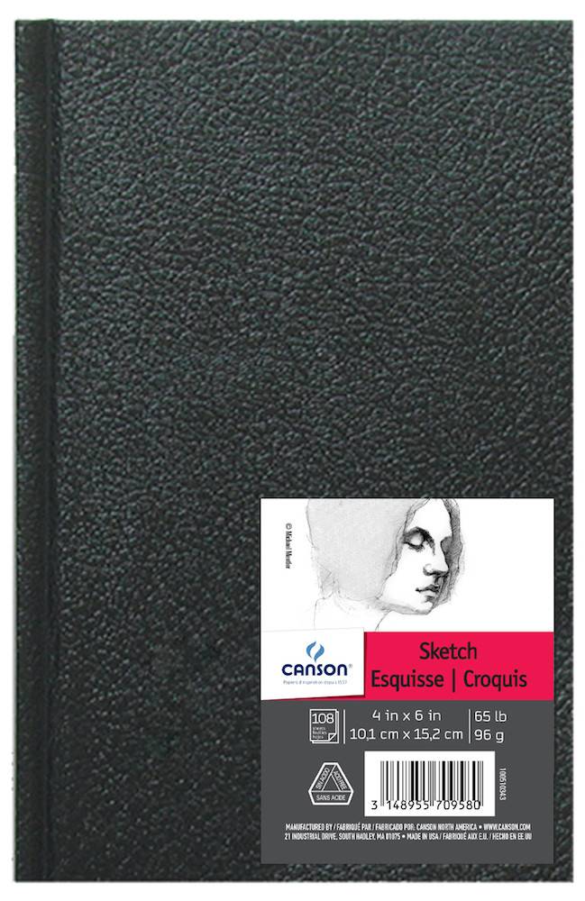 CANSON CANSON ARTIST SERIES SKETCH BOOK 4X6 65LB HARDBOUND 108/SHT CAN