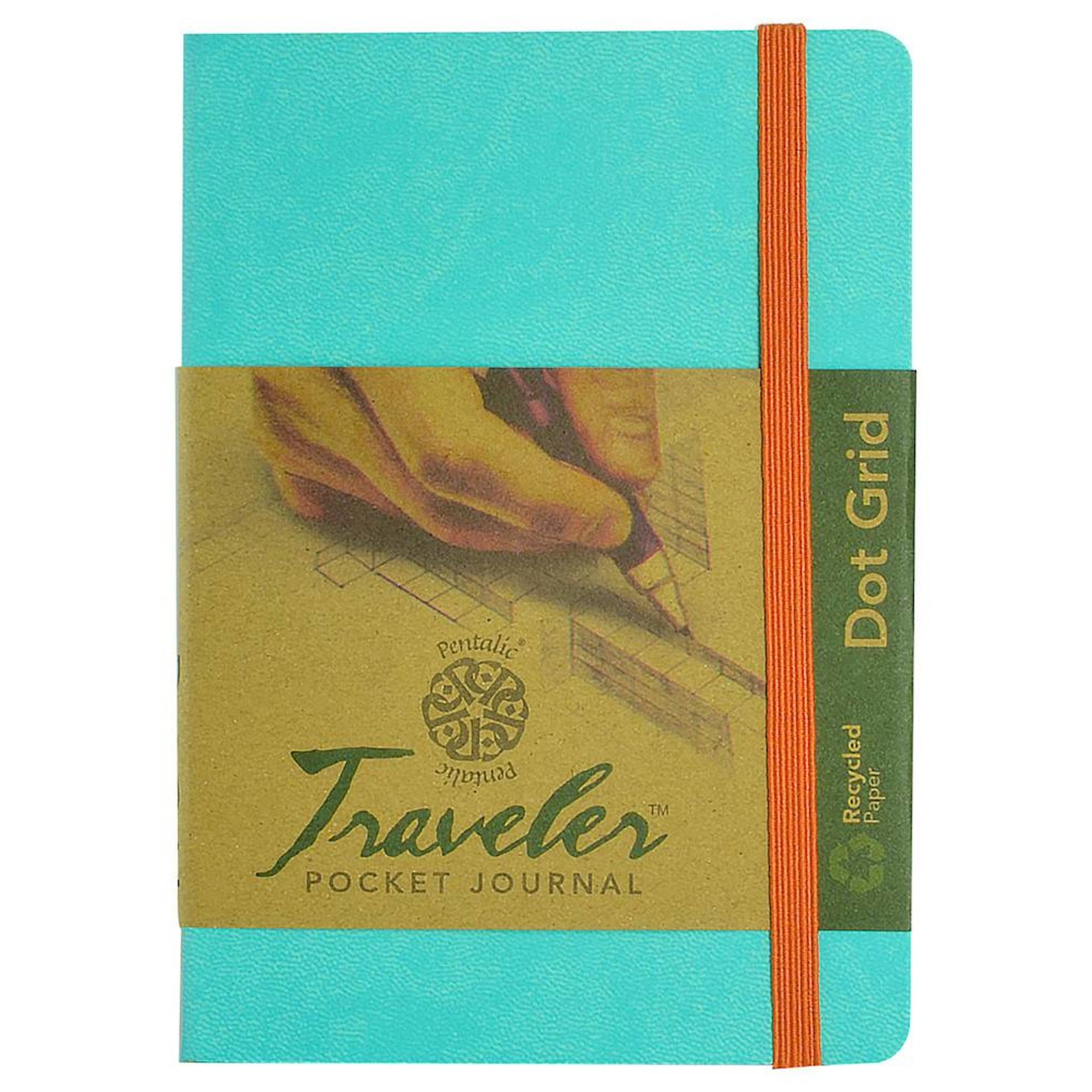 PENTALIC PENTALIC TRAVELER POCKET JOURNAL DOT GRID 6X4 TURQUOISE