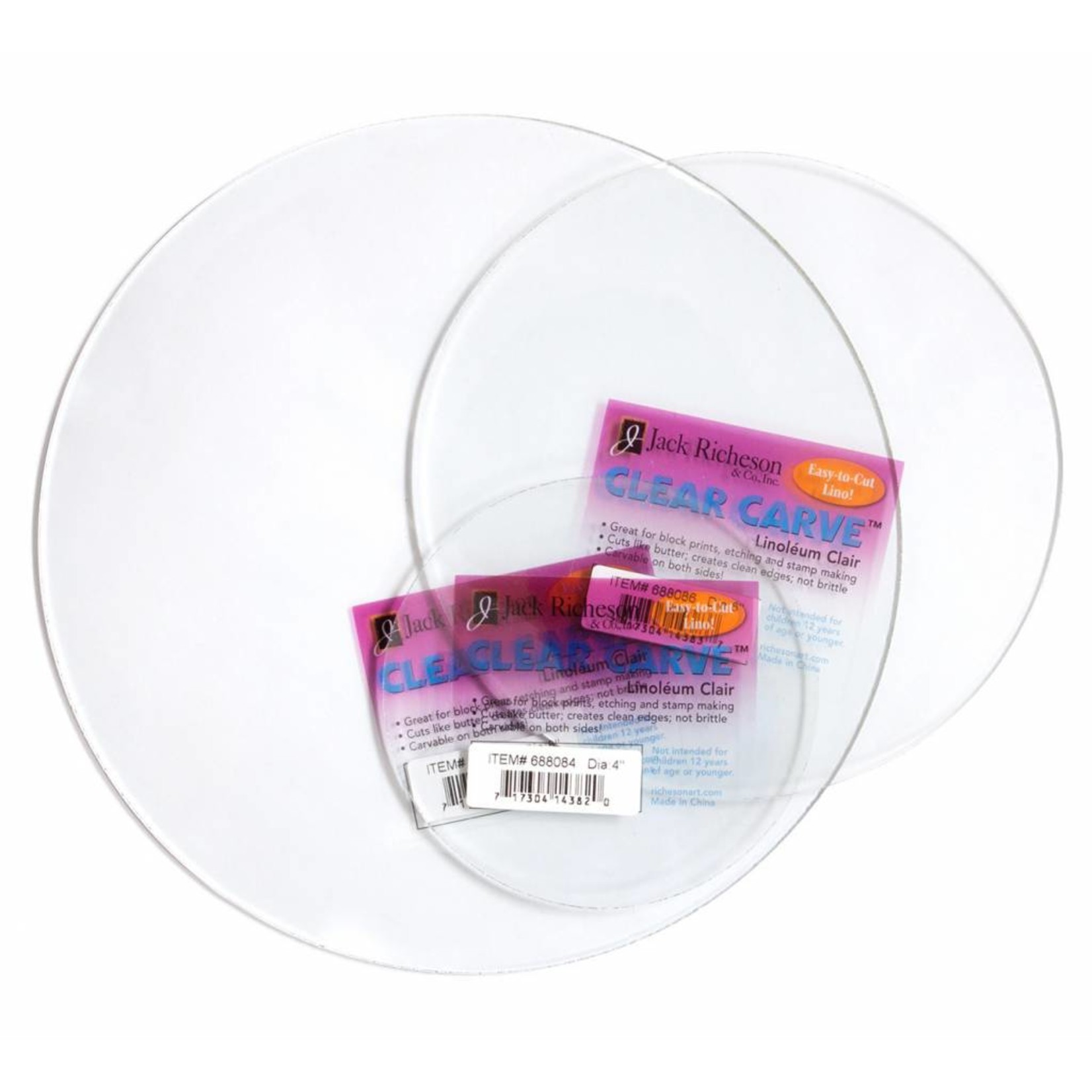 JACK RICHESON RICHESON CLEAR CARVE LINOLEUM ROUND 6 INCH    RIC-688086