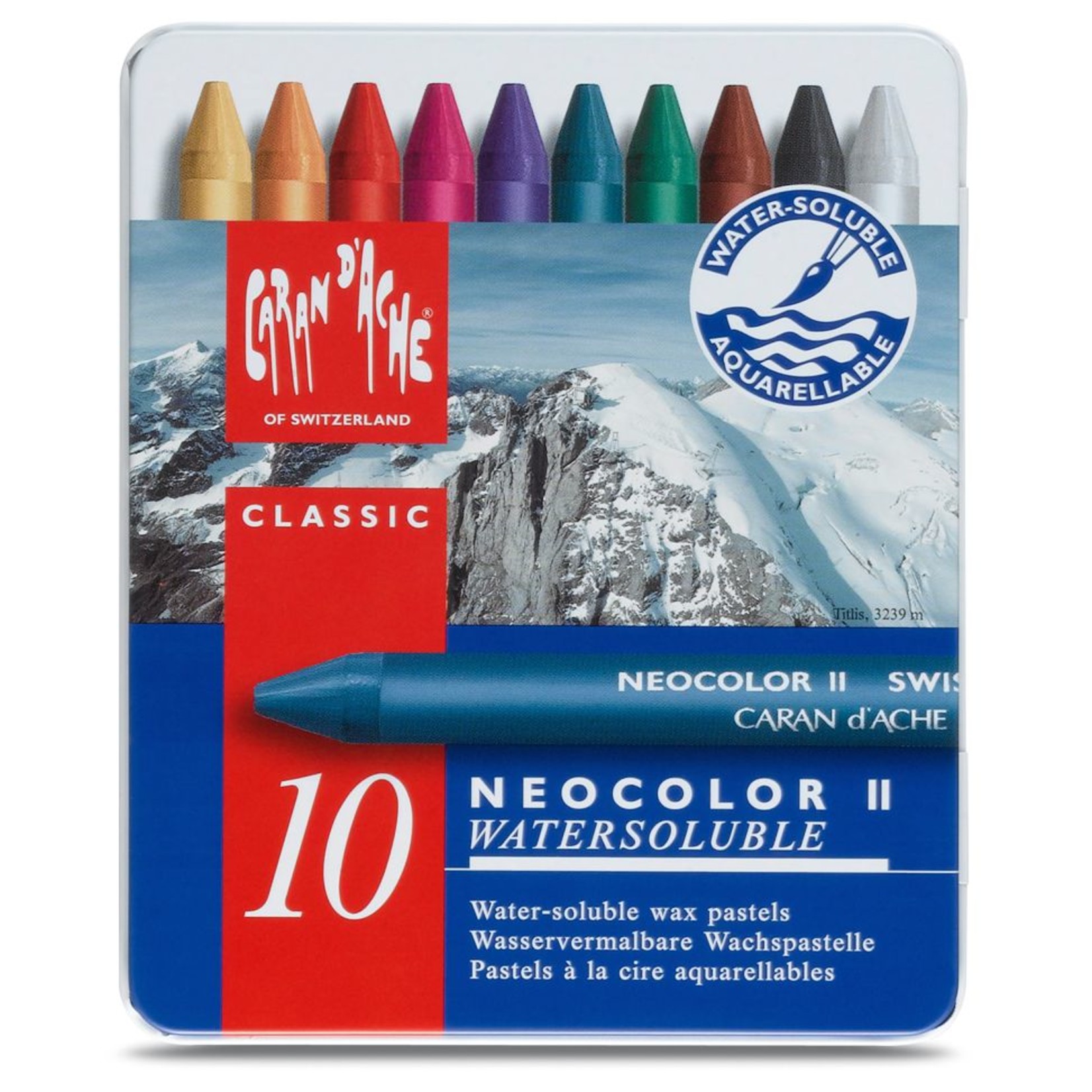 CARAN D'ACHE CARAN D'ACHE NEOCOLOR II CRAYON SET/10