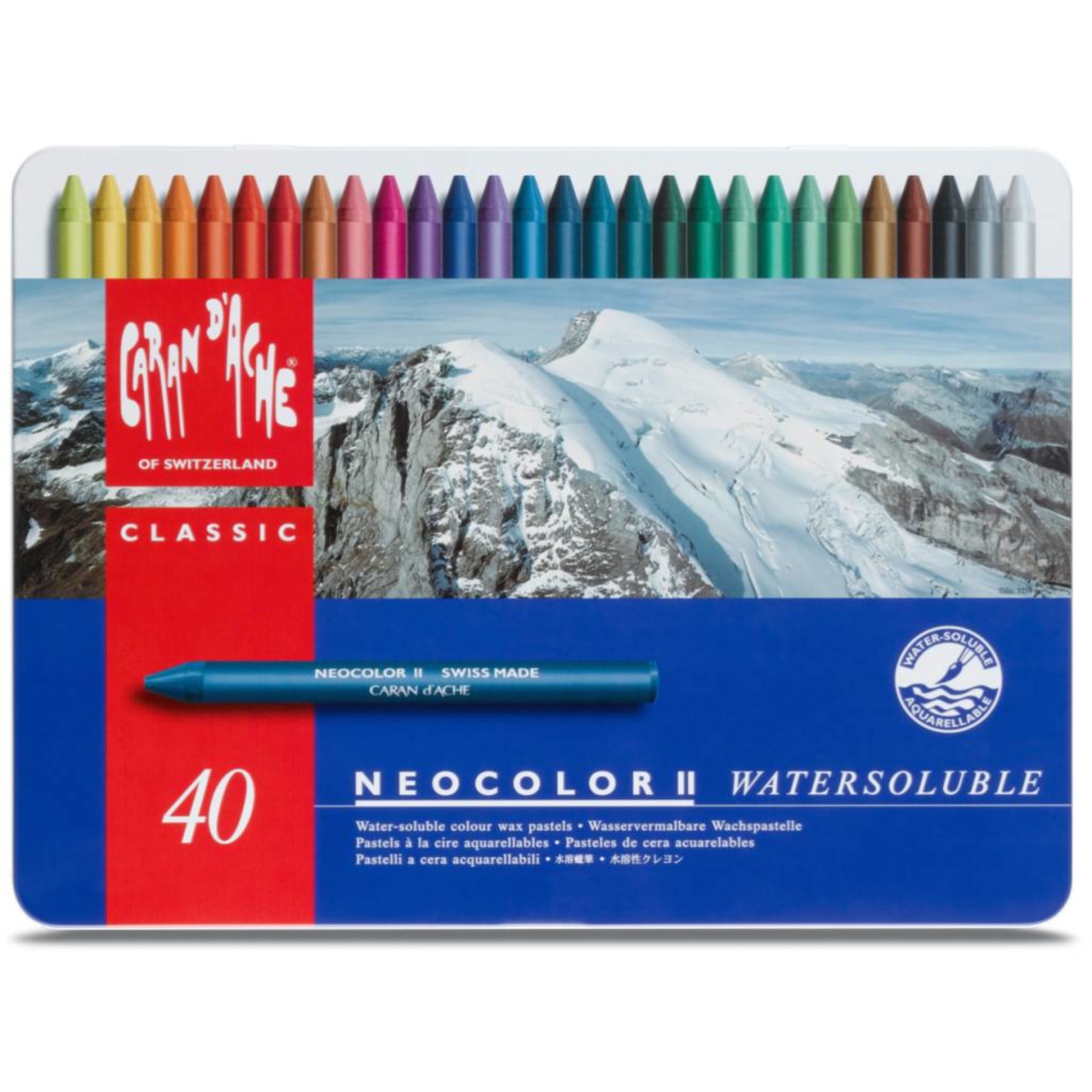 CARAN D'ACHE CARAN D'ACHE NEOCOLOR II CRAYON SET/40