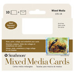 STRATHMORE Strathmore Artist Papers 4" x 9"  Mixed Media Cards & Envelopes 10 Pack 105-151