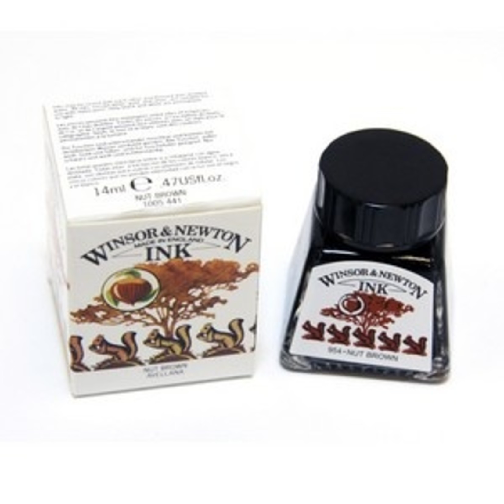 WINSOR NEWTON WINSOR & NEWTON DRAWING INK NUT BROWN 14ML