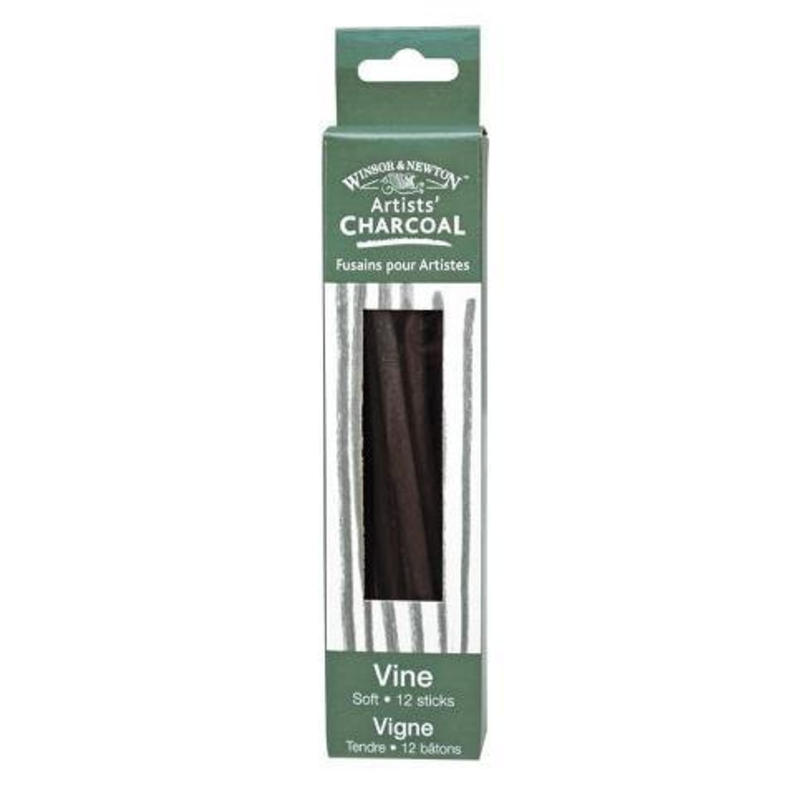 WINSOR NEWTON WINSOR & NEWTON VINE CHARCOAL SOFT 12/PK