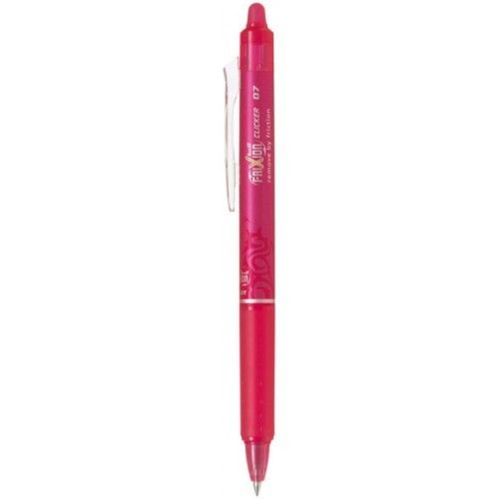 PILOT PILOT FRIXION BALL CLICKER ERASABLE GEL INK PEN EXTRA FINE 0.5MM PINK