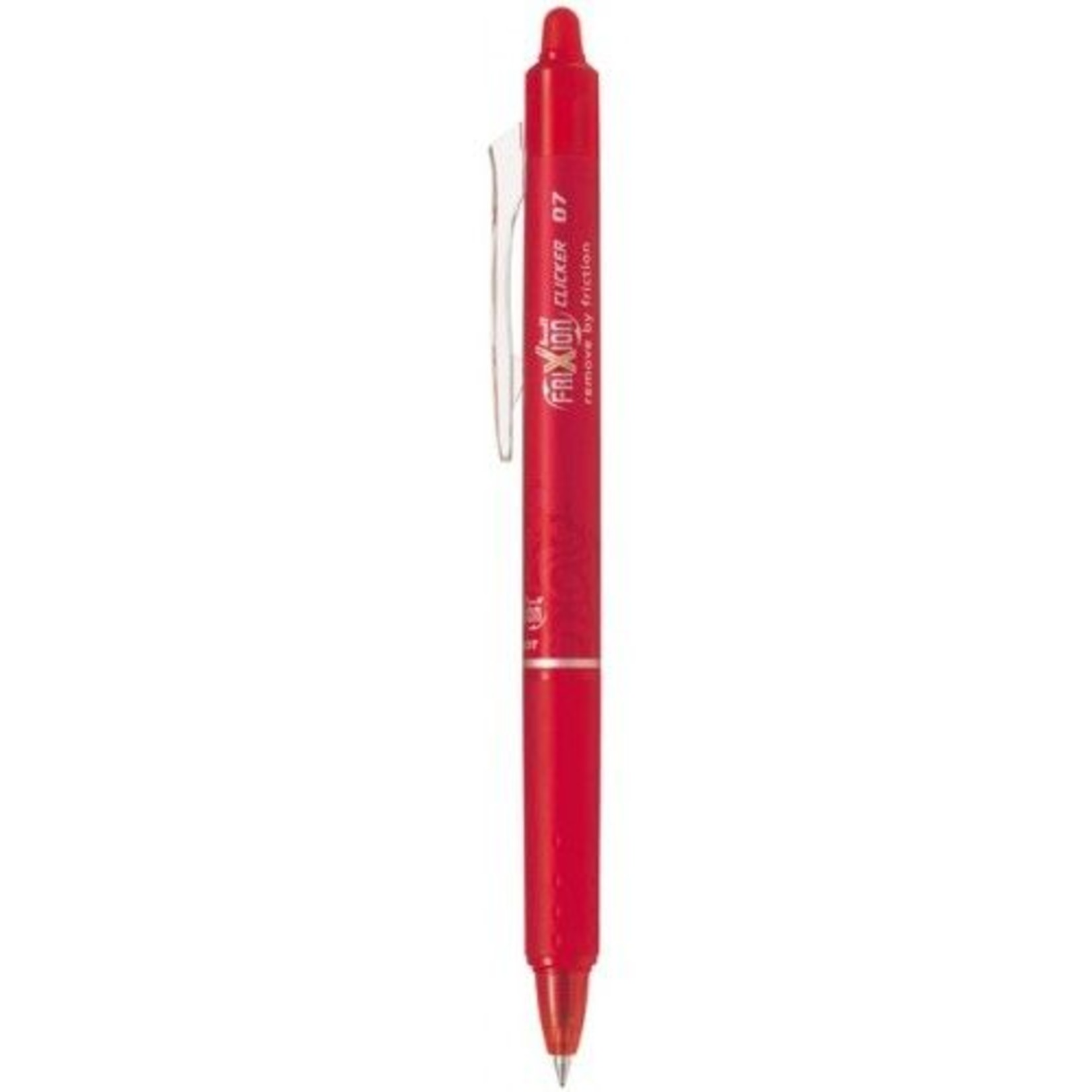 PILOT PILOT FRIXION BALL CLICKER ERASABLE GEL INK PEN EXTRA FINE 0.5MM RED