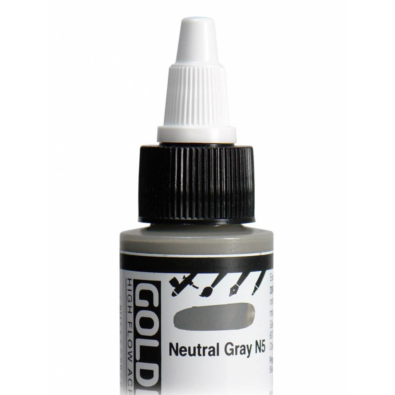 GOLDEN GOLDEN HIGH FLOW ACRYLIC NEUTRAL GRAY N5 4OZ