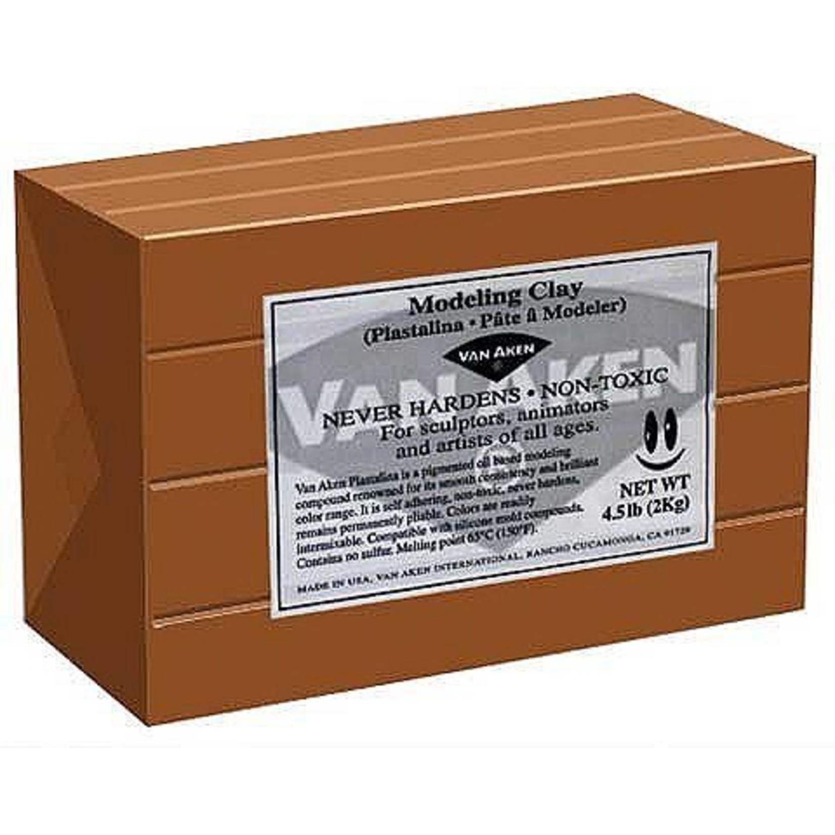 VAN AKEN PLASTALINA BROWN 1LB