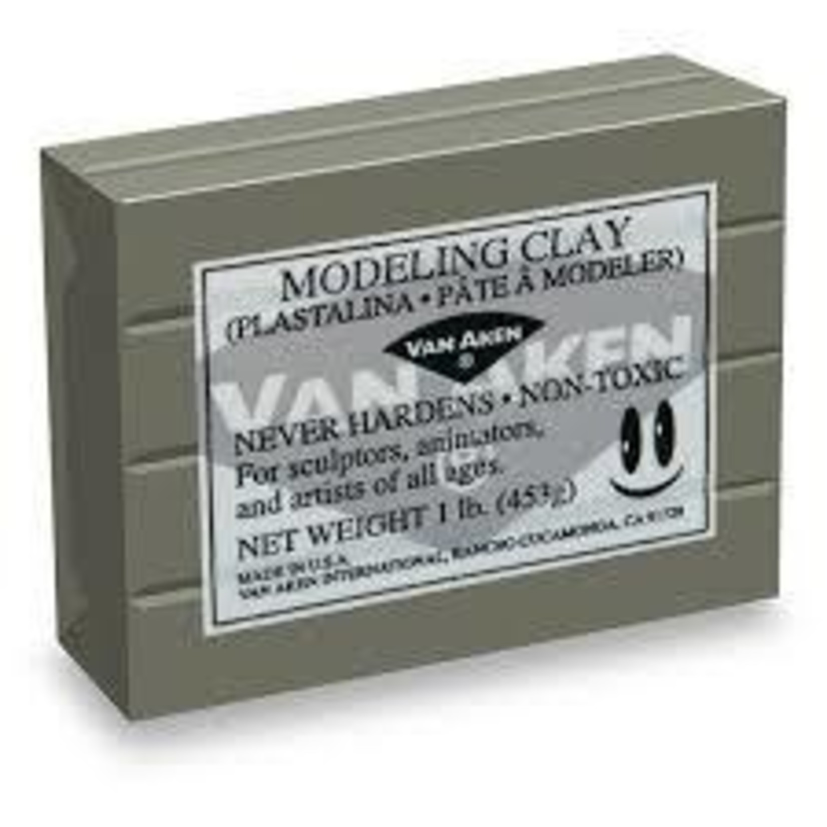 VAN AKEN PLASTALINA SCULPTOR GRAY 1LB